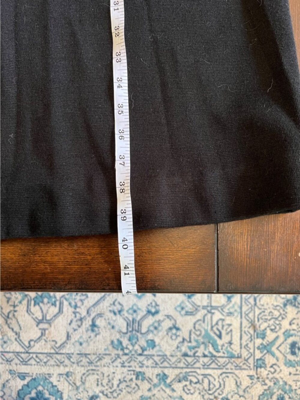 Vintage Arthur Kohler Tricoville Black Wool Blend Dress Sweater Gold Studded 18 - Picture 9 of 11